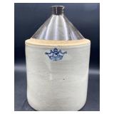 Vintage 3 Gallon Robinson Ransbottom Blue Crown