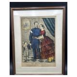 Antique Currier & Ives Print ï¿½The Brave Wifeï¿½