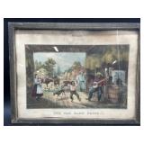 Vintage Currier & Ives ï¿½The Old Barn Floorï¿½