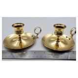Baldwin brass chamberstick candle holders