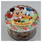 Vintage Disney Christmas candy tin