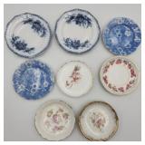 Various butter pat plates
