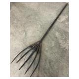 Antique wooden hay fork