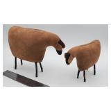Rustic handmade primitive folk art sheep