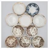 Various butter pat plates