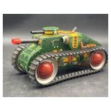 Vintage 1950 Marx E12 Tin Litho Windup Toy Tank