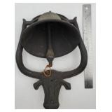 Cast iron cow dinner bell