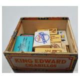 King Edward Cigarillos box w/ matchstick