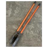 Orange post hole diggers