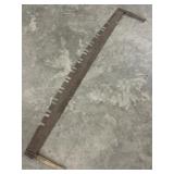 66in antique two-man crosscut saw