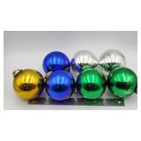 Vintage Kugels German thick glass wall ornaments