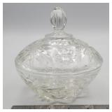Anchor Hocking clear glass candy dish Star of