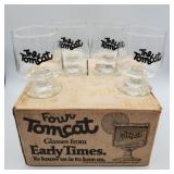 The Tomcat cocktail glasses Early Times distillery