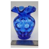 Cobalt blue glass vase