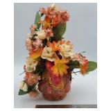 Ceramic turkey planter figurine