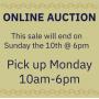 Online antique auction; building on right