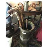Umbrella Stand & Canes