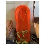Orange Snow Sled