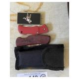 3 Folding Pocket Knives