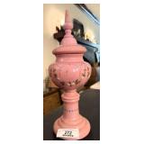Victorian Bristol Glass Lidded Vase