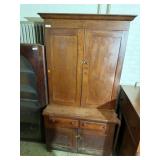Antique Step Back Cabinet