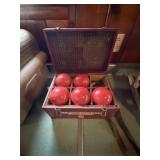 Case of Vintage Red Comet Fire Extinguishers