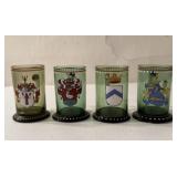 Set of 4 Antique Bohemian Style Cups