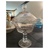 Vintage Pattern Glass Compote