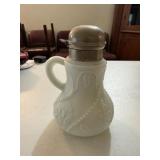Victorian Milk Glass Syrup Pitcher