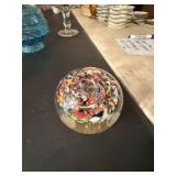 Large Art Glass Paperweight