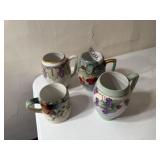 4 Pottery Mugs