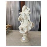 Carved Alabaster Bust Sculpture