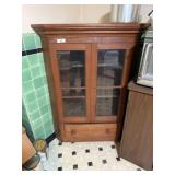 Glass Door Corner Cabinet