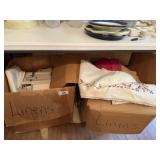 2 Large Boxes of Miscellaneous Linens