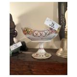 Dresden Porcelain Footed Bowl