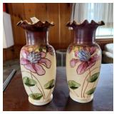 Pair of Antique Glass Vases