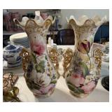 Pair of Large Porcelain Antique Vases