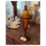 Amber Glass Apothecary Jar