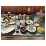 Large Lot of Antique China & Collectible Glass
