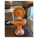 Antique Coral Shot Glass Decanter