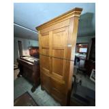 Antique 4 Door Corner Cabinet