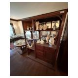 Mirrored Antique Side Board / Display Cabinet