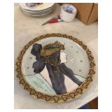 French Porcelain Portrait Plate