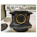 Bitterman Bro. Marble Mantle Clock
