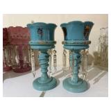 Pair of Victorian Mantle Lusters