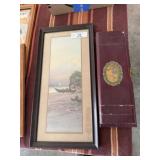 Asian Print & Old Hinged Box