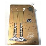 Pair of Millennium Crystal Champagne Flutes