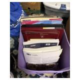 Lot of Cookbooks & Office Supplies