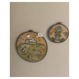 Pair of Mary Hadley Wall Plaques