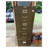 4 Drawer File Cabinet with Misc. Contents
